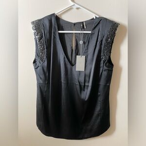 NWT Seven for all Mankind Pleated Top